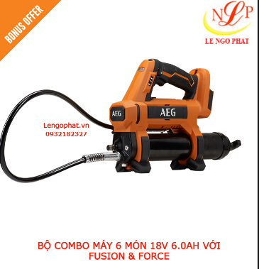 BỘ COMBO MÁY 6 MÓN 18V 6.0AH VỚI FUSION & FORCE