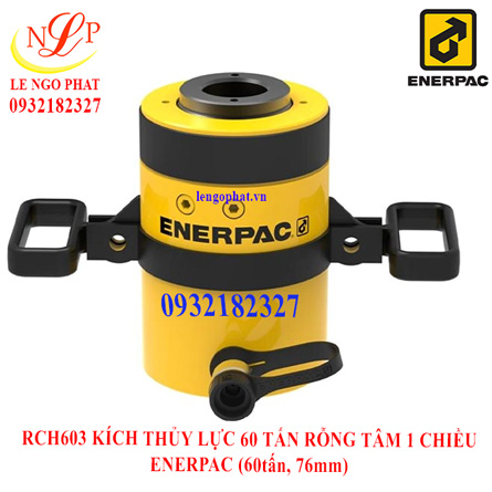RCH603 KÍCH THỦY LỰC 60 TẤN RỖNG TÂM 1 CHIỀU ENERPAC (60tấn, 76mm)