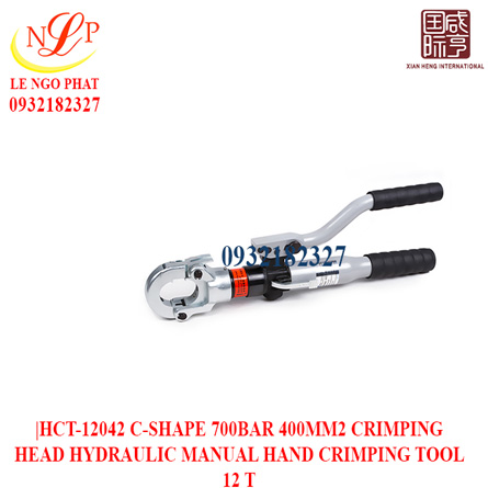 HCT-12042 C-SHAPE 700BAR 400MM2 CRIMPING HEAD HYDRAULIC MANUAL HAND CRIMPING TOOL 12 T