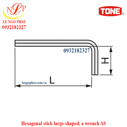 Hexagonal stick large-shaped, a wrench AS