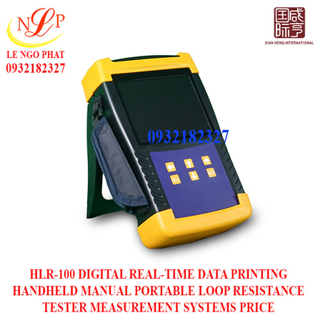 HLR-100 DIGITAL REAL-TIME DATA PRINTING HANDHELD MANUAL PORTABLE LOOP RESISTANCE TESTER MEASUREMENT SYSTEMS PRICE