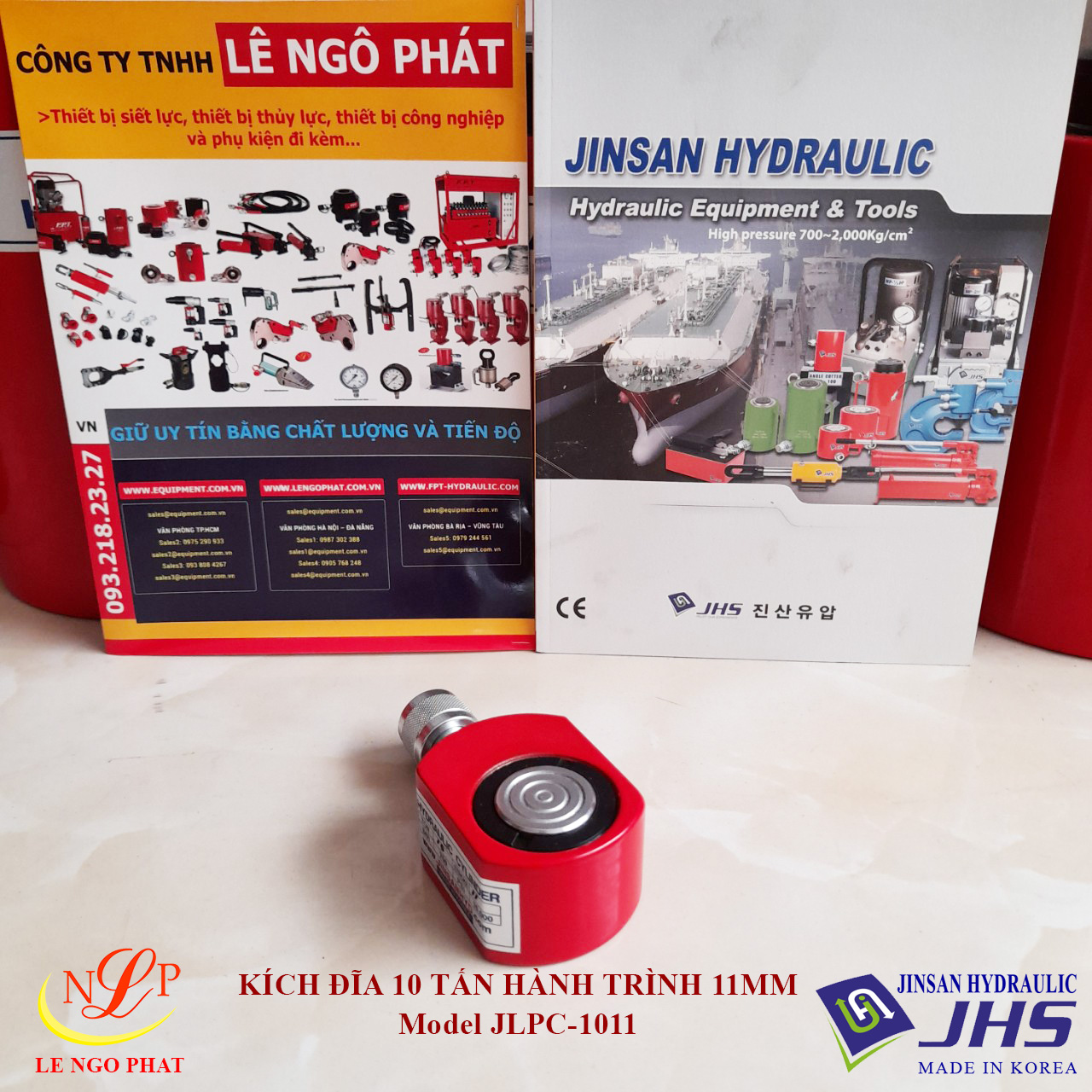 JLPC-1011, Kích thủy lực đĩa mỏng JHS 10 tấn hành trình 11 mm