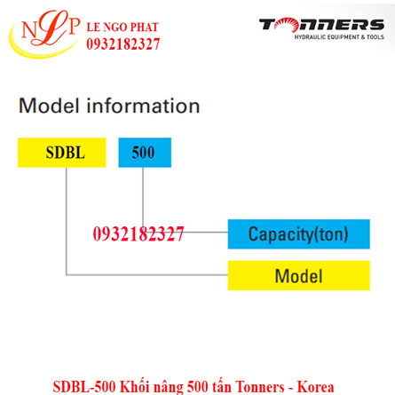SDBL-500 Khối nâng 500 tấn Tonners - Korea