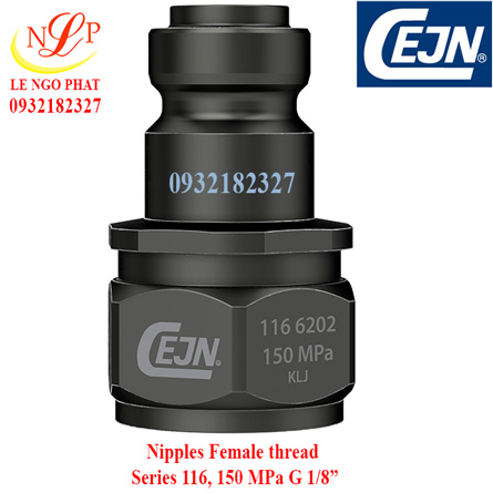 Nipples Female Series 116, 150 MPa G 1/8”