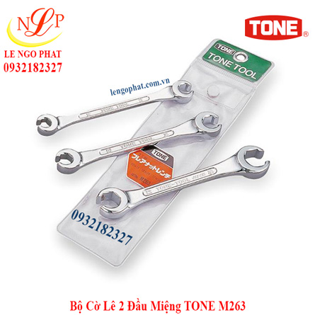 Bộ Cờ Lê 2 Đầu Miệng TONE M263
