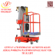 GTWY1-6 6.2M HYDRAULIC ALUMINUM ALLOY AERIAL WORKING PLATFORM SINGLE MAST VERTICAL LIFT