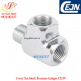 Pressure Gauges 3-way Tee block