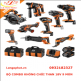 BỘ COMBO KHÔNG CHỔI THAN 18V 9 MÓN