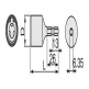 Form-tie socket for charge system electric drills 2BSF-85