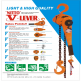 Pa lăng xích lắc tay 3 tấn Nitto VR-30
