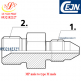 MP Adapters, MP to type M, Stainless Steel