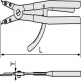 Snap ring pliers (for straight type axes) SRPS-400
